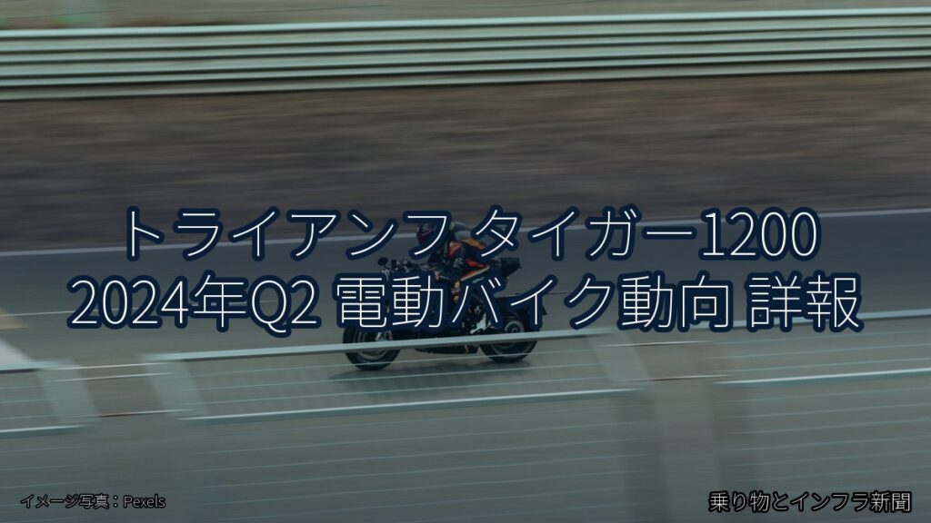 トライアンフ タイガー1200 2024年Q2 電動バイク動向 詳報（乗り物とインフラ新聞）