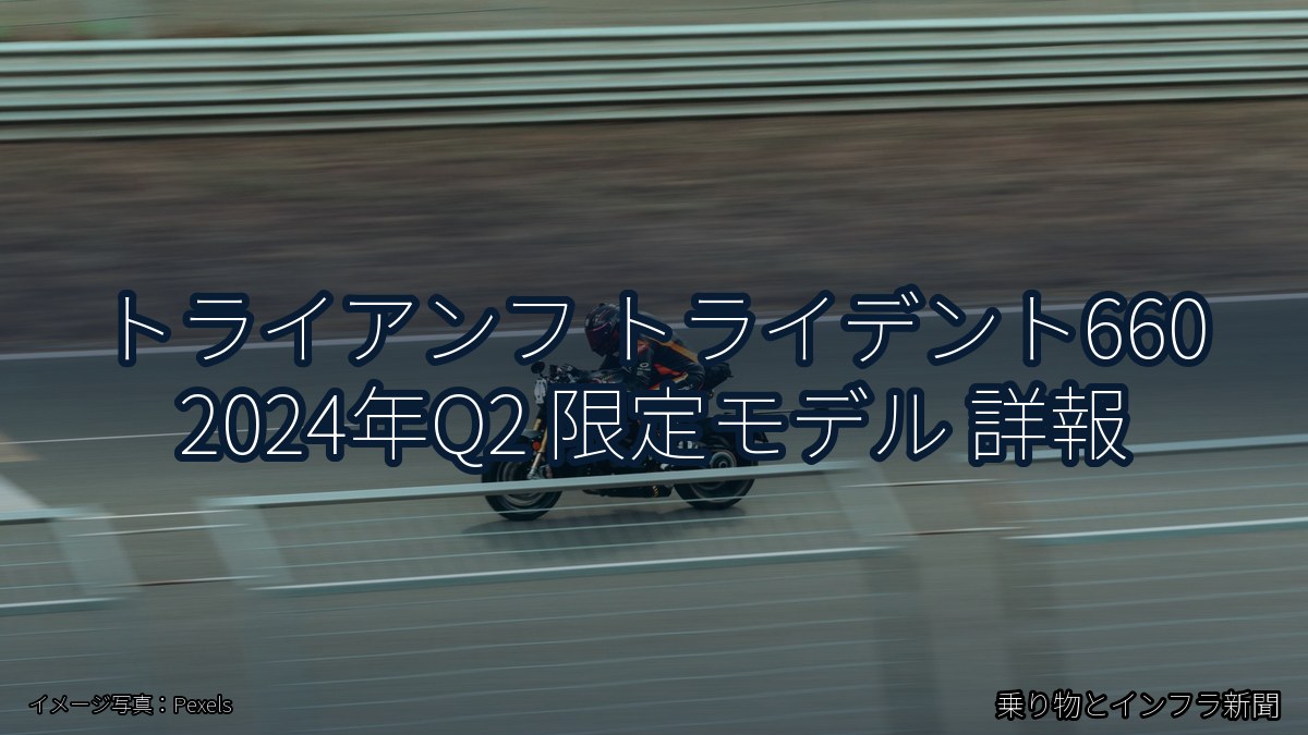 トライアンフ トライデント660 2024年Q2 限定モデル 詳報(乗り物とインフラ新聞)