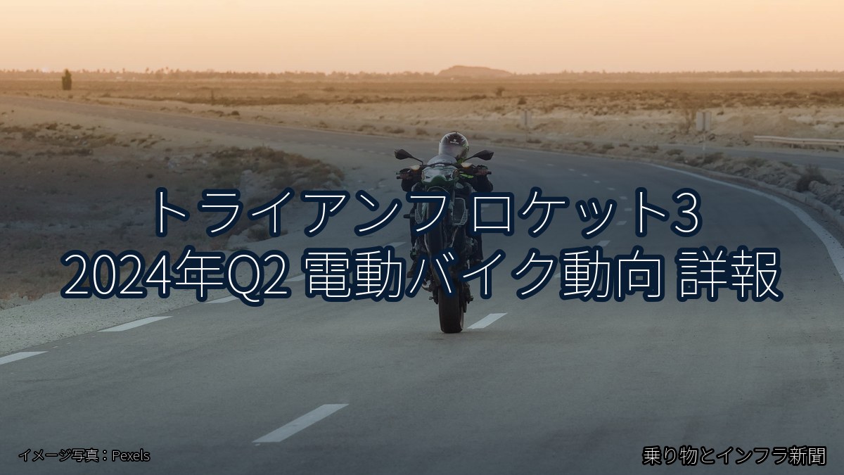 トライアンフ ロケット3 2024年Q2 電動バイク動向 詳報（乗り物とインフラ新聞）