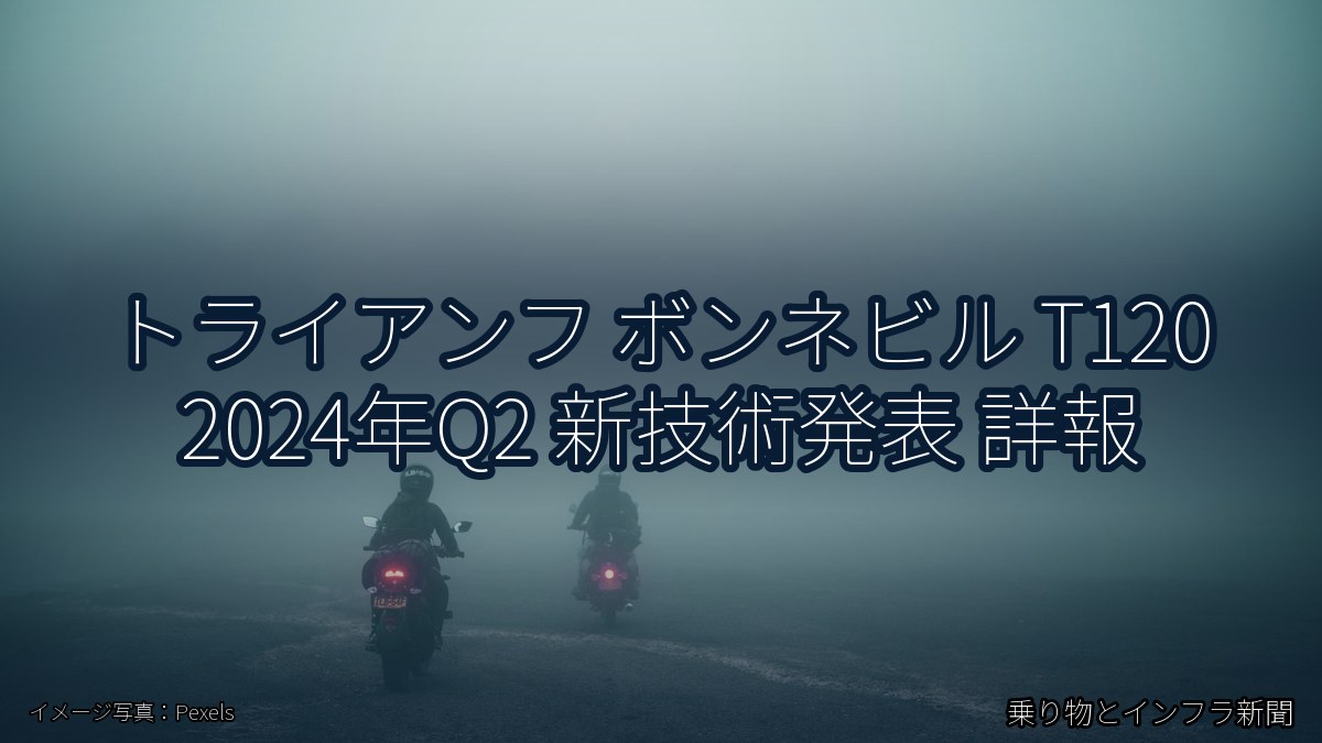トライアンフ ボンネビル T120 2024年Q2 新技術発表 詳報（乗り物とインフラ新聞）