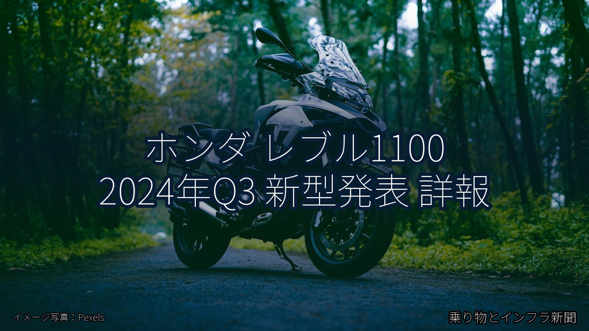 ホンダ レブル1100 2024年Q3 新型発表 詳報（乗り物とインフラ新聞）