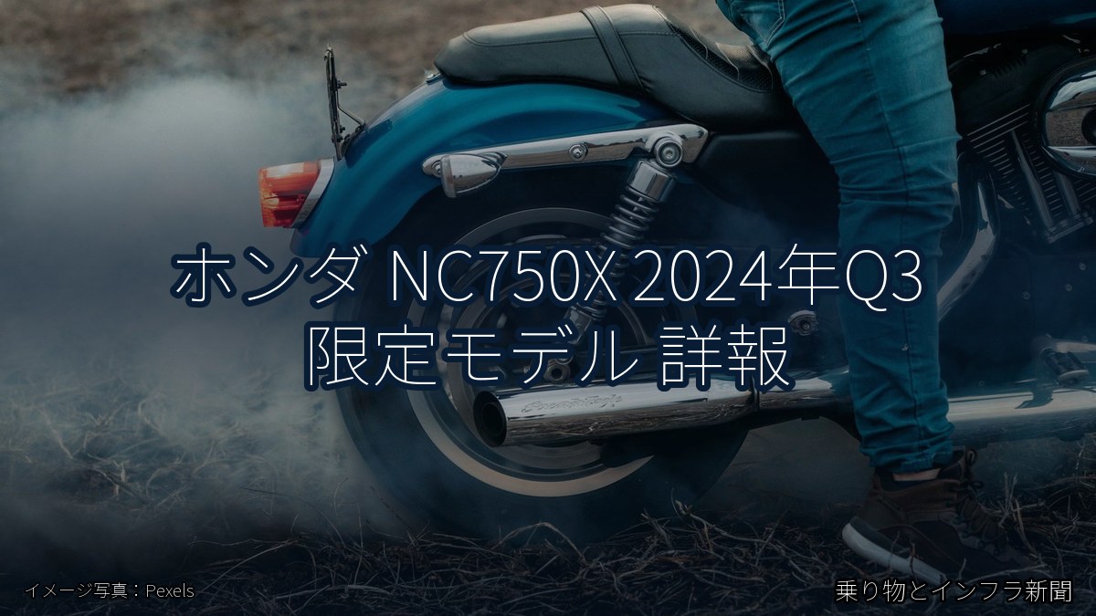 ホンダ NC750X 2024年Q3 限定モデル 詳報（乗り物とインフラ新聞）