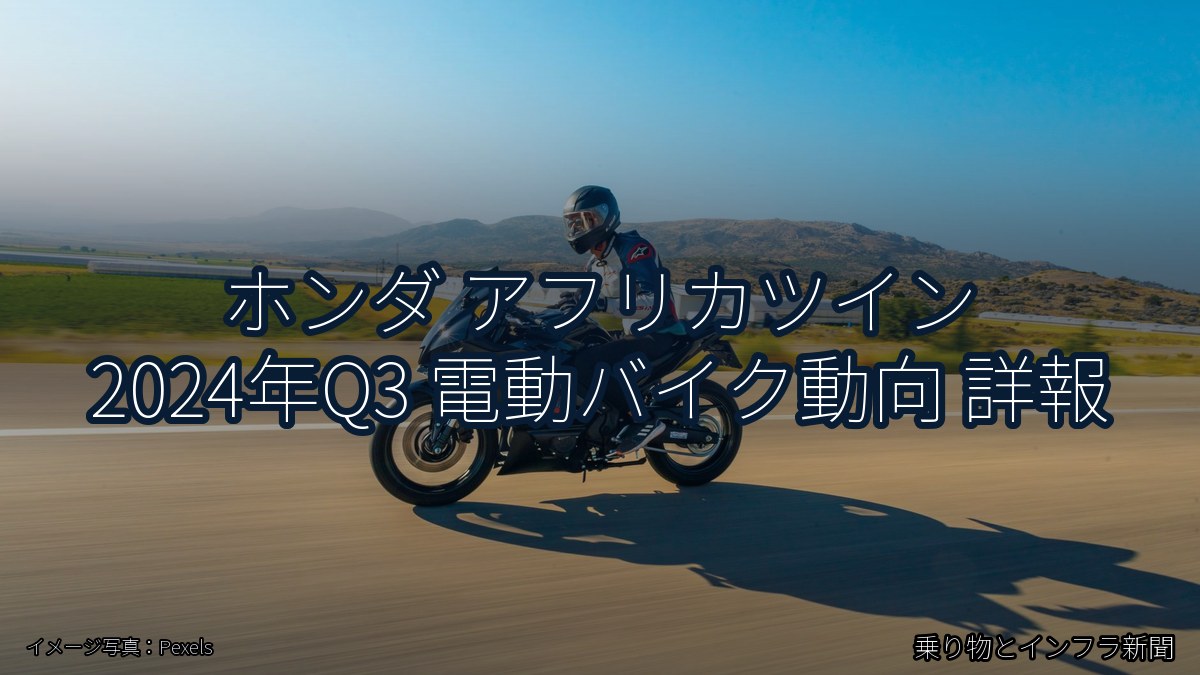 ホンダ アフリカツイン 2024年Q3 電動バイク動向 詳報（乗り物とインフラ新聞）