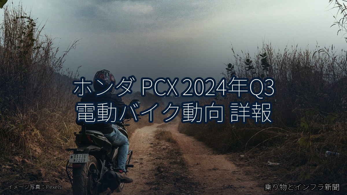 ホンダ PCX 2024年Q3 電動バイク動向 詳報（乗り物とインフラ新聞）