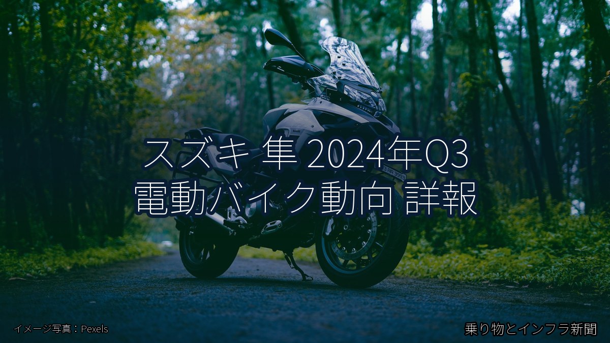 スズキ 隼 2024年Q3 電動バイク動向 詳報（乗り物とインフラ新聞）