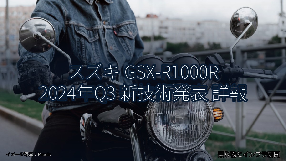 スズキ GSX-R1000R 2024年Q3 新技術発表 詳報（乗り物とインフラ新聞）