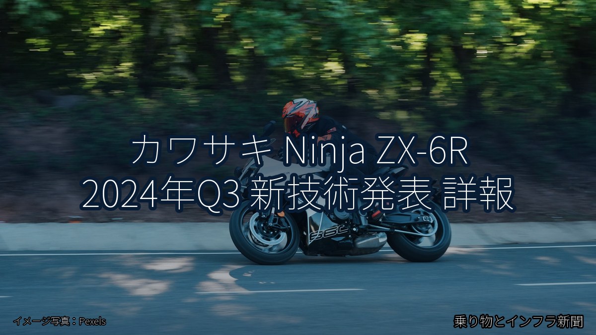 カワサキ Ninja ZX-6R 2024年Q3 新技術発表 詳報（乗り物とインフラ新聞）