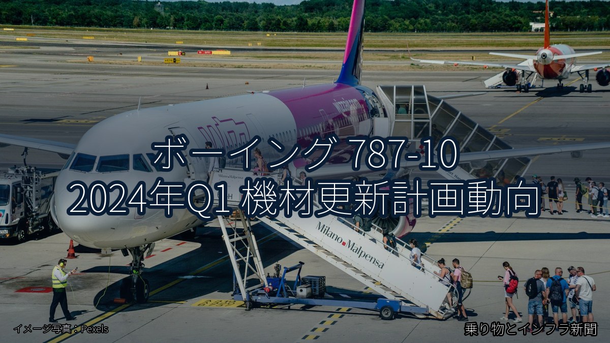 ボーイング 787-10 2024年Q1 機材更新計画動向（乗り物とインフラ新聞）