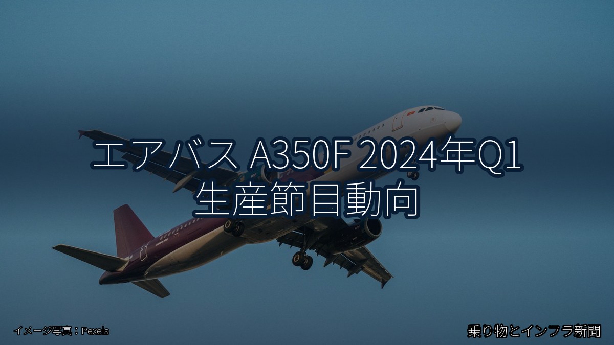 エアバス A350F 2024年Q1 生産節目動向（乗り物とインフラ新聞）