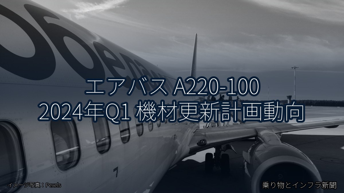 エアバス A220-100 2024年Q1 機材更新計画動向（乗り物とインフラ新聞）