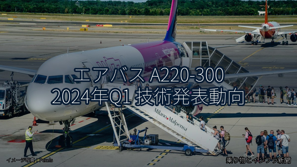 エアバス A220-300 2024年Q1 技術発表動向（乗り物とインフラ新聞）