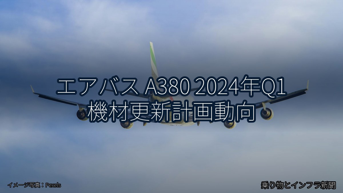 エアバス A380 2024年Q1 機材更新計画動向(乗り物とインフラ新聞)