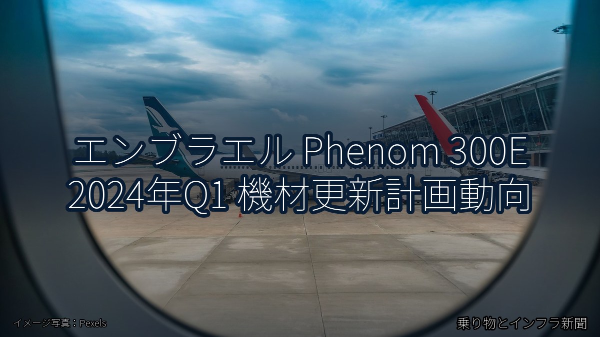 エンブラエル Phenom 300E 2024年Q1 機材更新計画動向（乗り物とインフラ新聞）