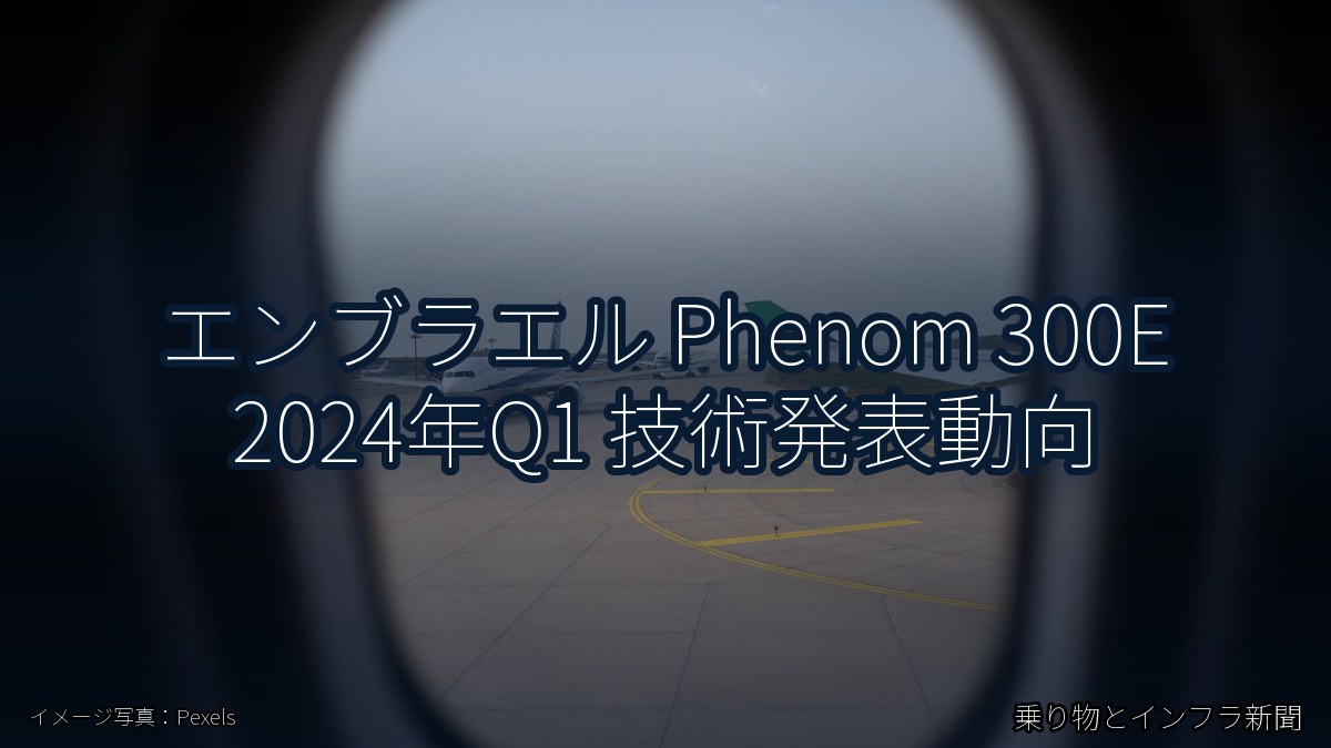 エンブラエル Phenom 300E 2024年Q1 技術発表動向（乗り物とインフラ新聞）