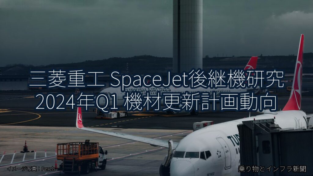 三菱重工 SpaceJet後継機研究 2024年Q1 機材更新計画動向（乗り物とインフラ新聞）