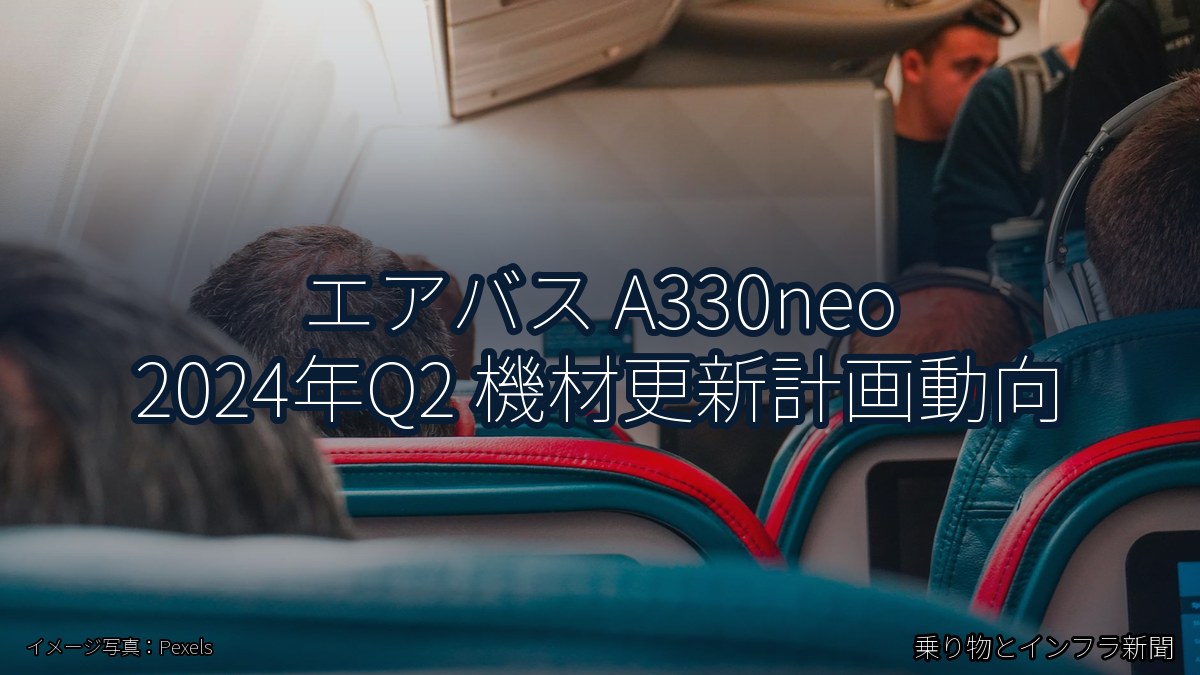 エアバス A330neo 2024年Q2 機材更新計画動向（乗り物とインフラ新聞）