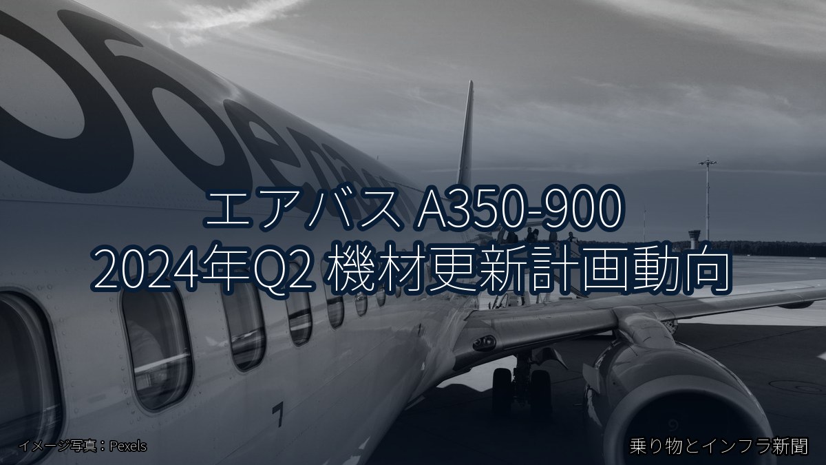エアバス A350-900 2024年Q2 機材更新計画動向（乗り物とインフラ新聞）