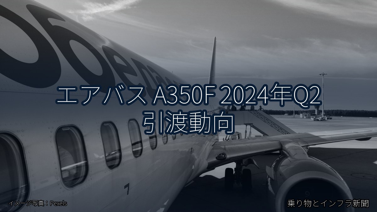 エアバス A350F 2024年Q2 引渡動向（乗り物とインフラ新聞）