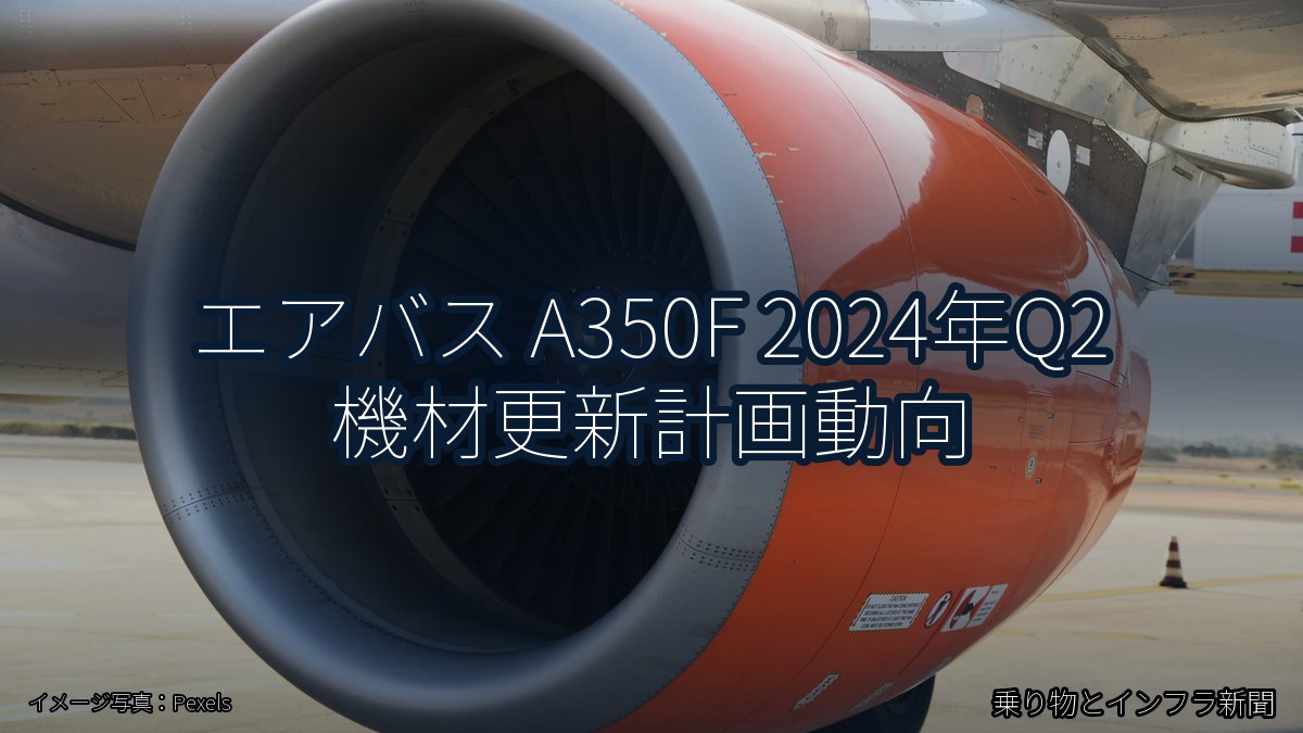 エアバス A350F 2024年Q2 機材更新計画動向（乗り物とインフラ新聞）