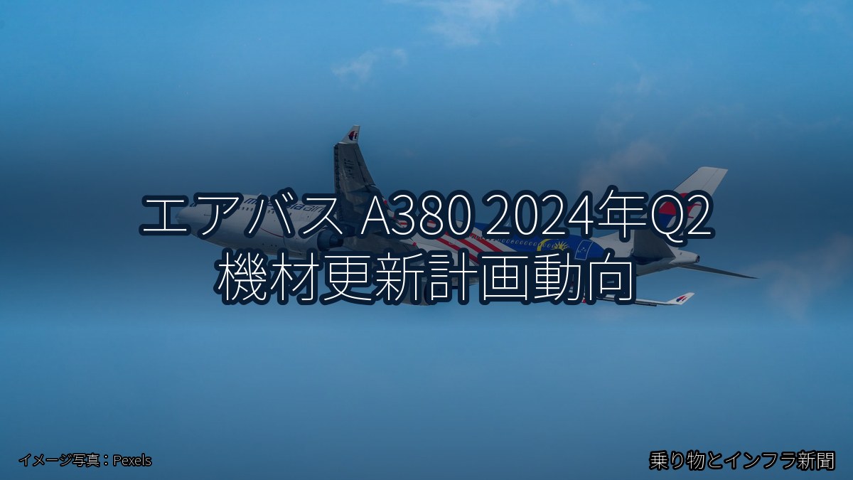 エアバス A380 2024年Q2 機材更新計画動向（乗り物とインフラ新聞）