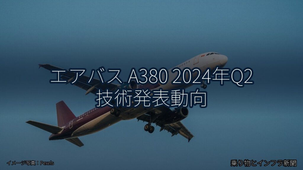 エアバス A380 2024年Q2 技術発表動向（乗り物とインフラ新聞）