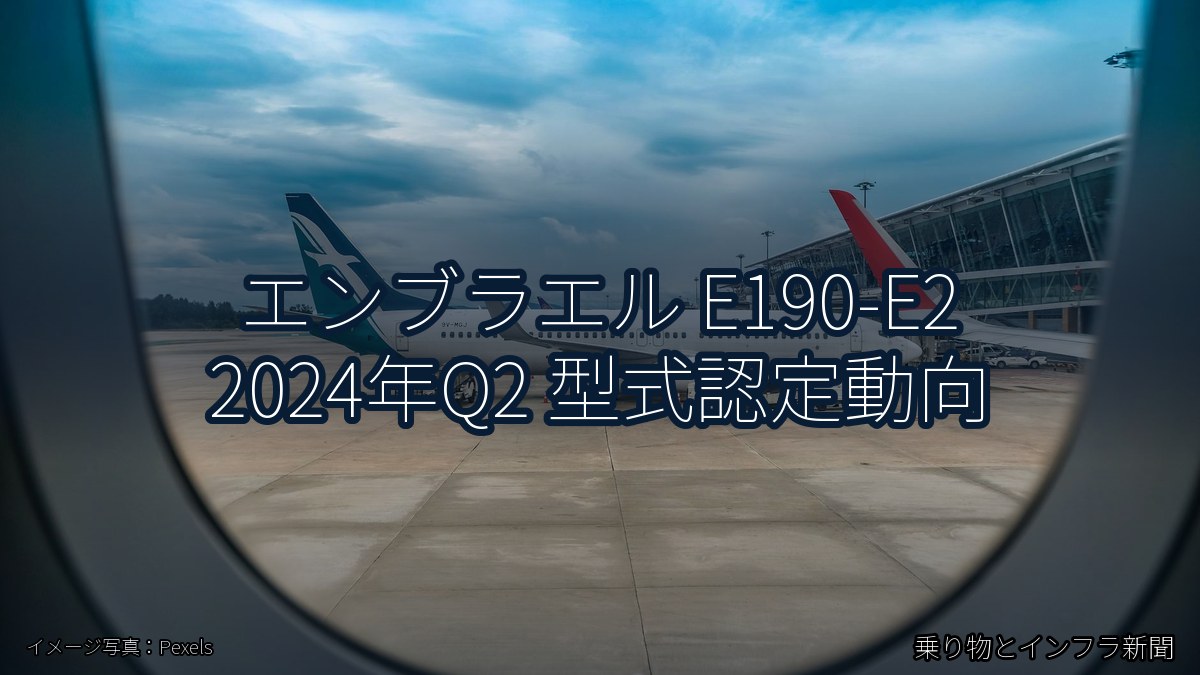 エンブラエル E190-E2 2024年Q2 型式認定動向（乗り物とインフラ新聞）