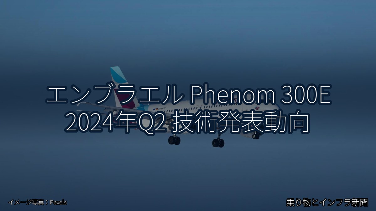 エンブラエル Phenom 300E 2024年Q2 技術発表動向（乗り物とインフラ新聞）