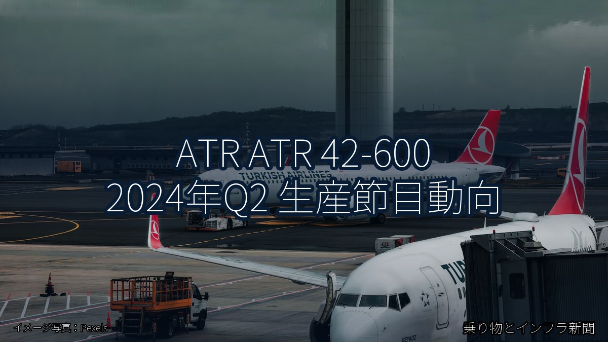 ATR ATR 42-600 2024年Q2 生産節目動向（乗り物とインフラ新聞）