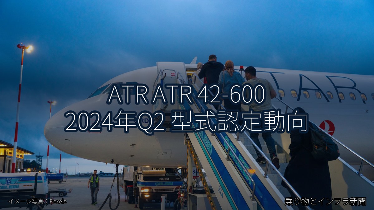 ATR ATR 42-600 2024年Q2 型式認定動向（乗り物とインフラ新聞）