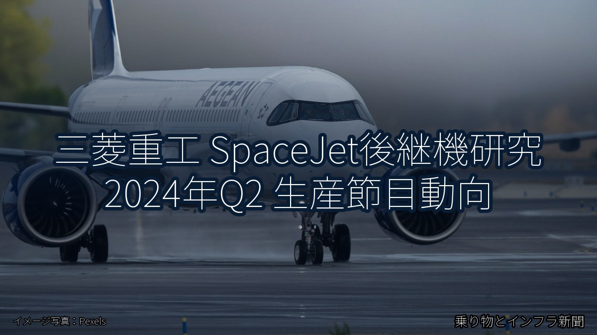 三菱重工 SpaceJet後継機研究 2024年Q2 生産節目動向（乗り物とインフラ新聞）