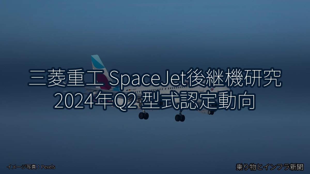 三菱重工 SpaceJet後継機研究 2024年Q2 型式認定動向（乗り物とインフラ新聞）