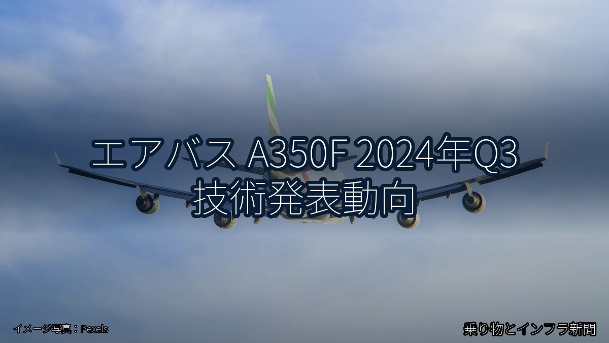 エアバス A350F 2024年Q3 技術発表動向(乗り物とインフラ新聞)