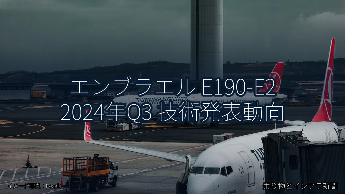 エンブラエル E190-E2 2024年Q3 技術発表動向(乗り物とインフラ新聞)