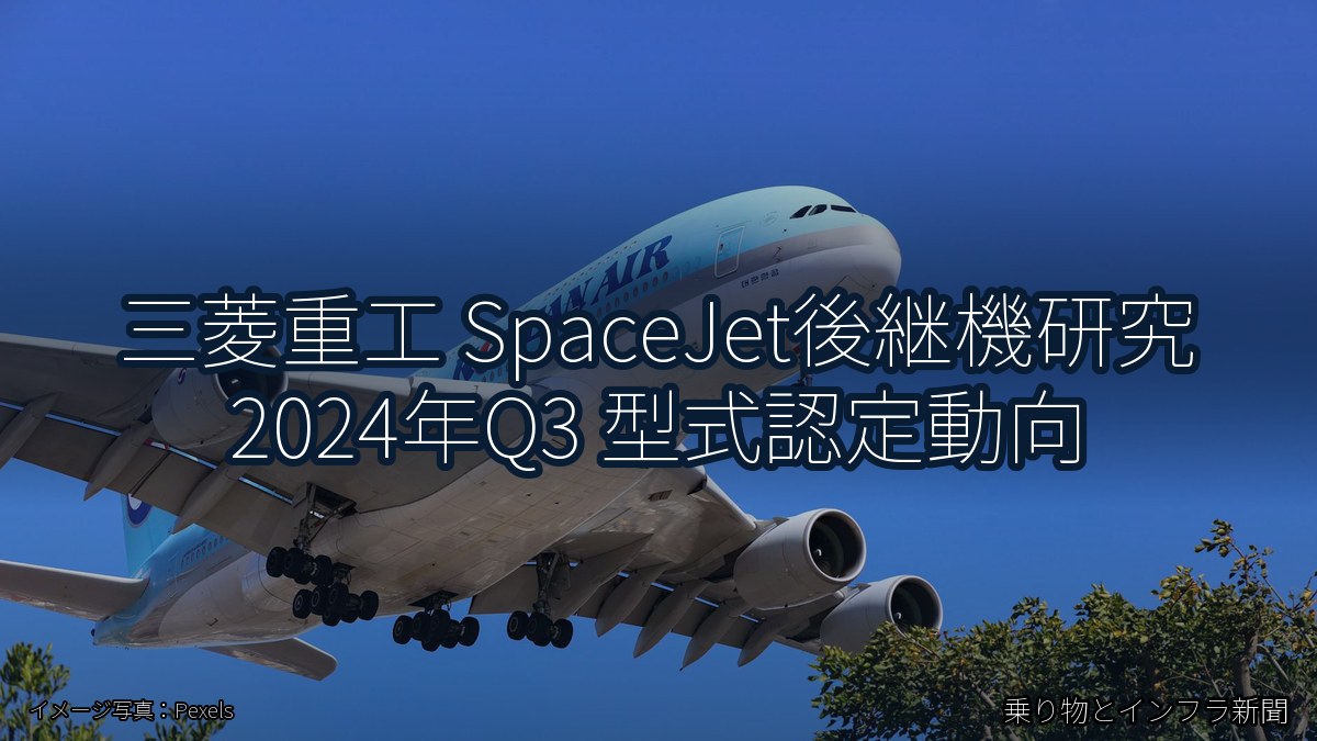 三菱重工 SpaceJet後継機研究 2024年Q3 型式認定動向（乗り物とインフラ新聞）