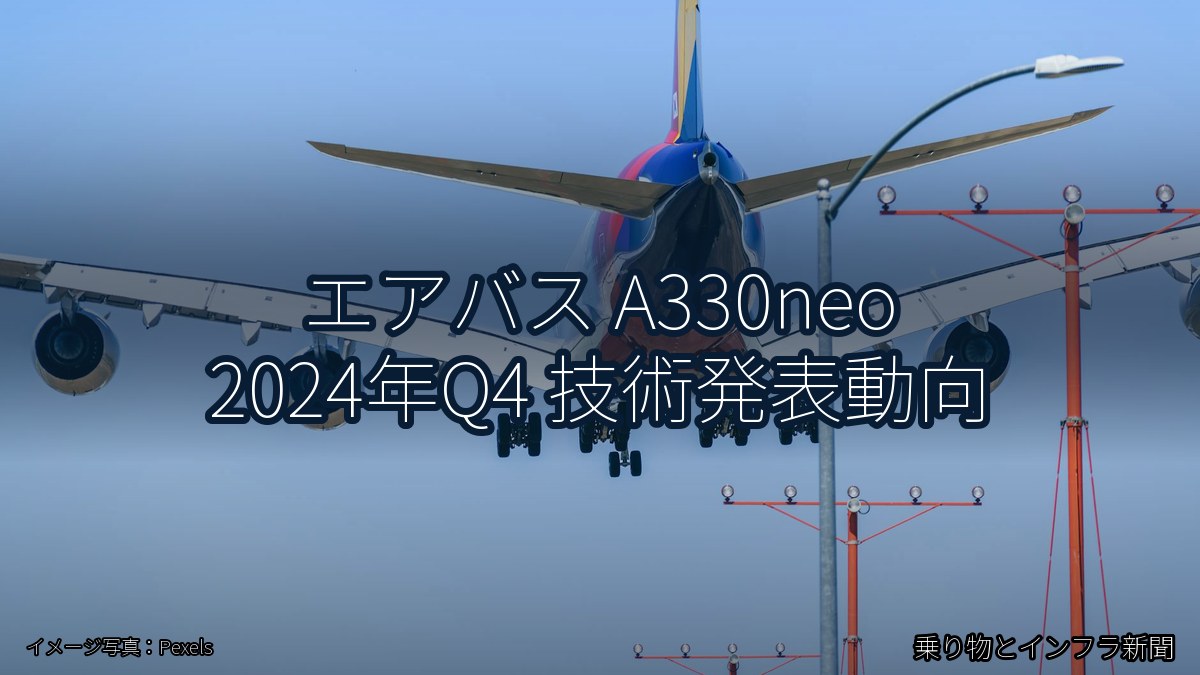 エアバス A330neo 2024年Q4 技術発表動向（乗り物とインフラ新聞）