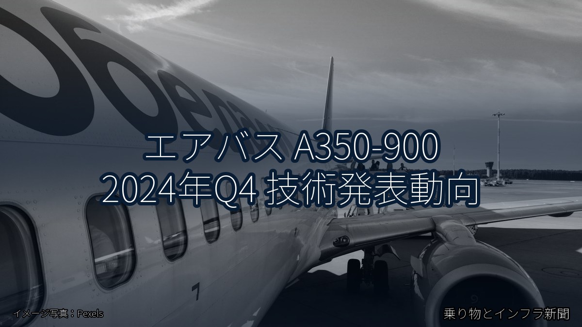 エアバス A350-900 2024年Q4 技術発表動向（乗り物とインフラ新聞）