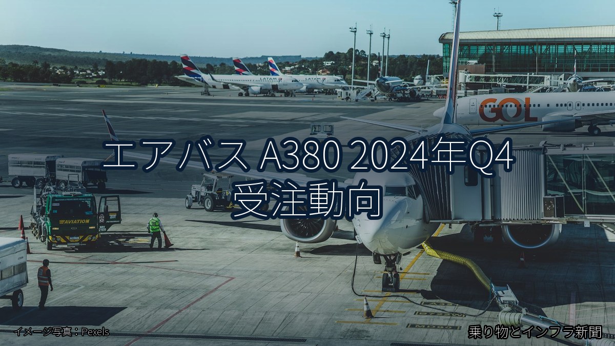 エアバス A380 2024年Q4 受注動向(乗り物とインフラ新聞)