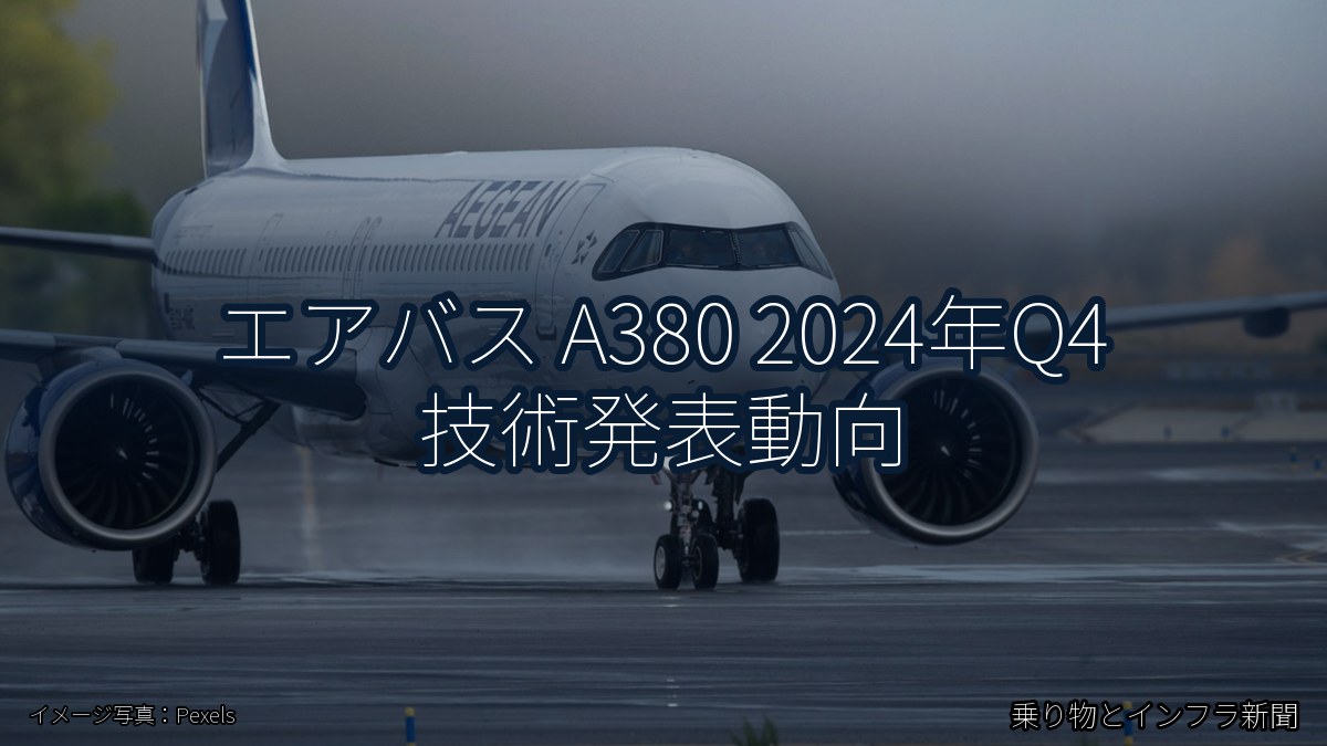 エアバス A380 2024年Q4 技術発表動向（乗り物とインフラ新聞）