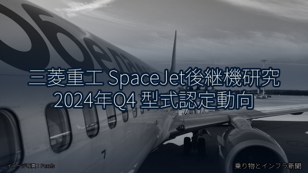 三菱重工 SpaceJet後継機研究 2024年Q4 型式認定動向（乗り物とインフラ新聞）