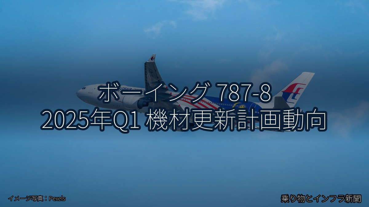 ボーイング 787-8 2025年Q1 機材更新計画動向(乗り物とインフラ新聞)