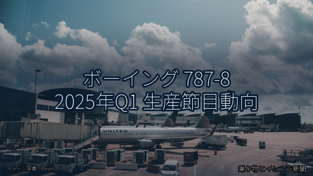 ボーイング 787-8 2025年Q1 生産節目動向（乗り物とインフラ新聞）