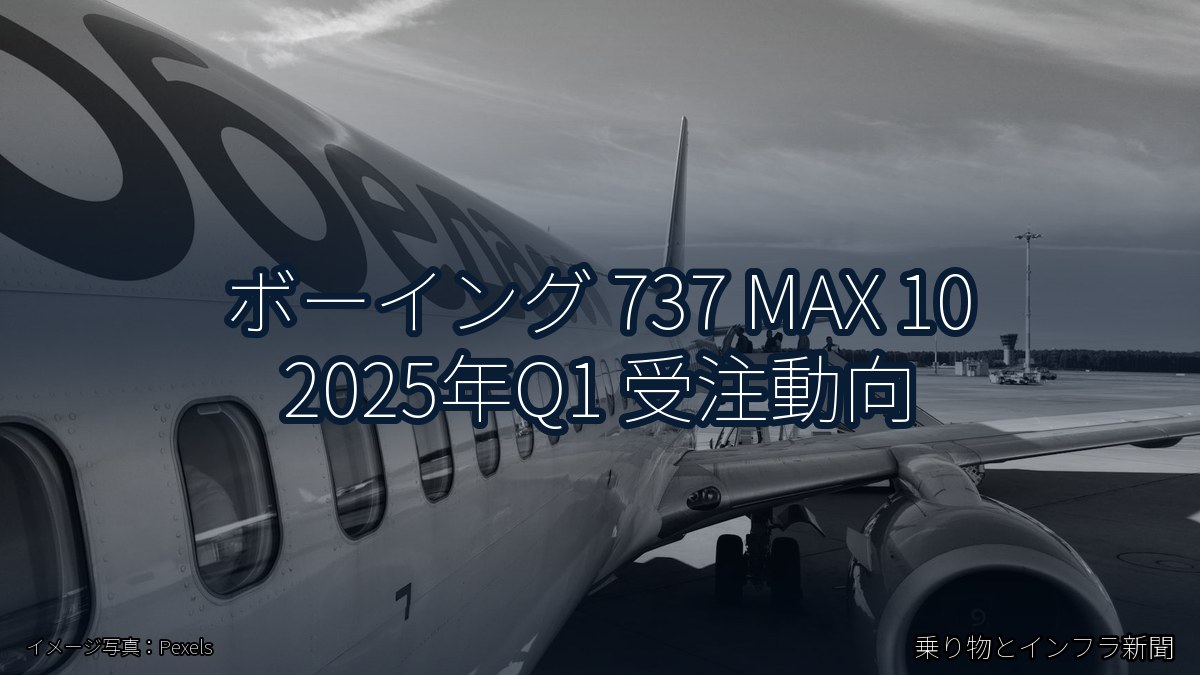 ボーイング 737 MAX 10 2025年Q1 受注動向（乗り物とインフラ新聞）