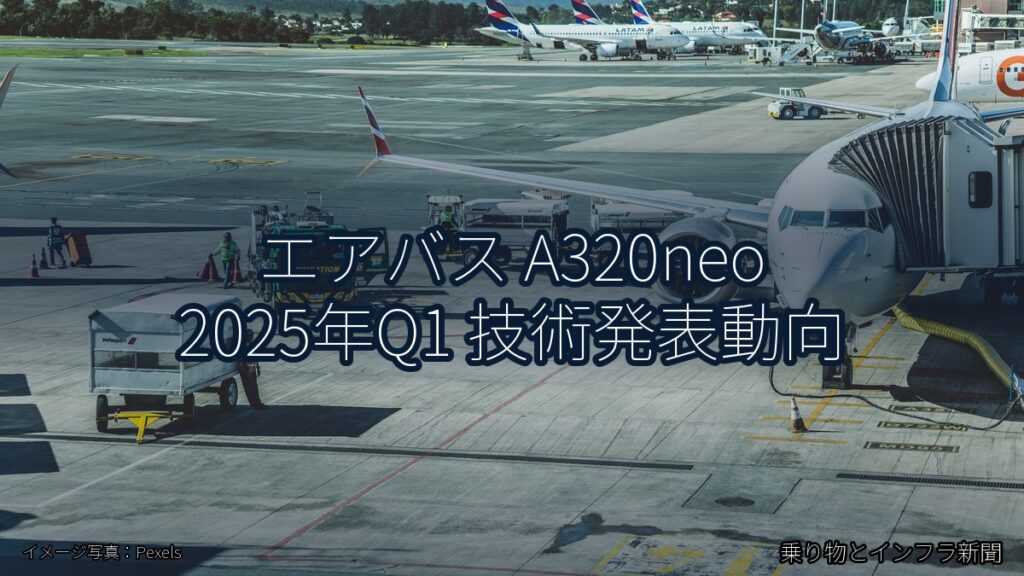 エアバス A320neo 2025年Q1 技術発表動向（乗り物とインフラ新聞）