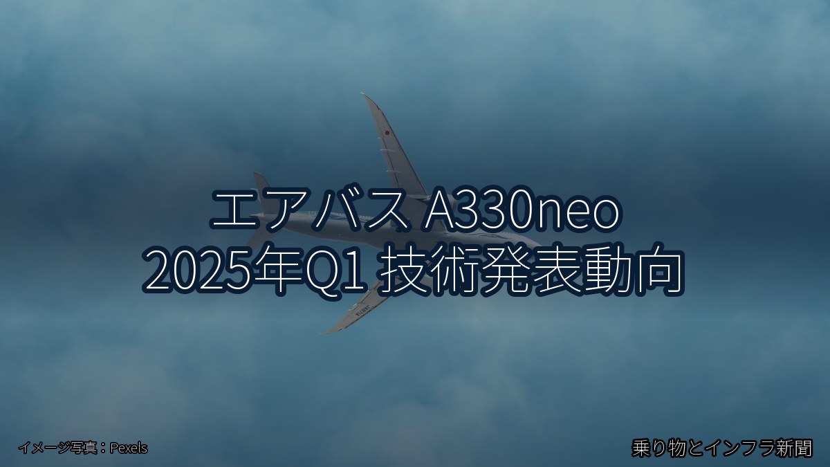 エアバス A330neo 2025年Q1 技術発表動向(乗り物とインフラ新聞)