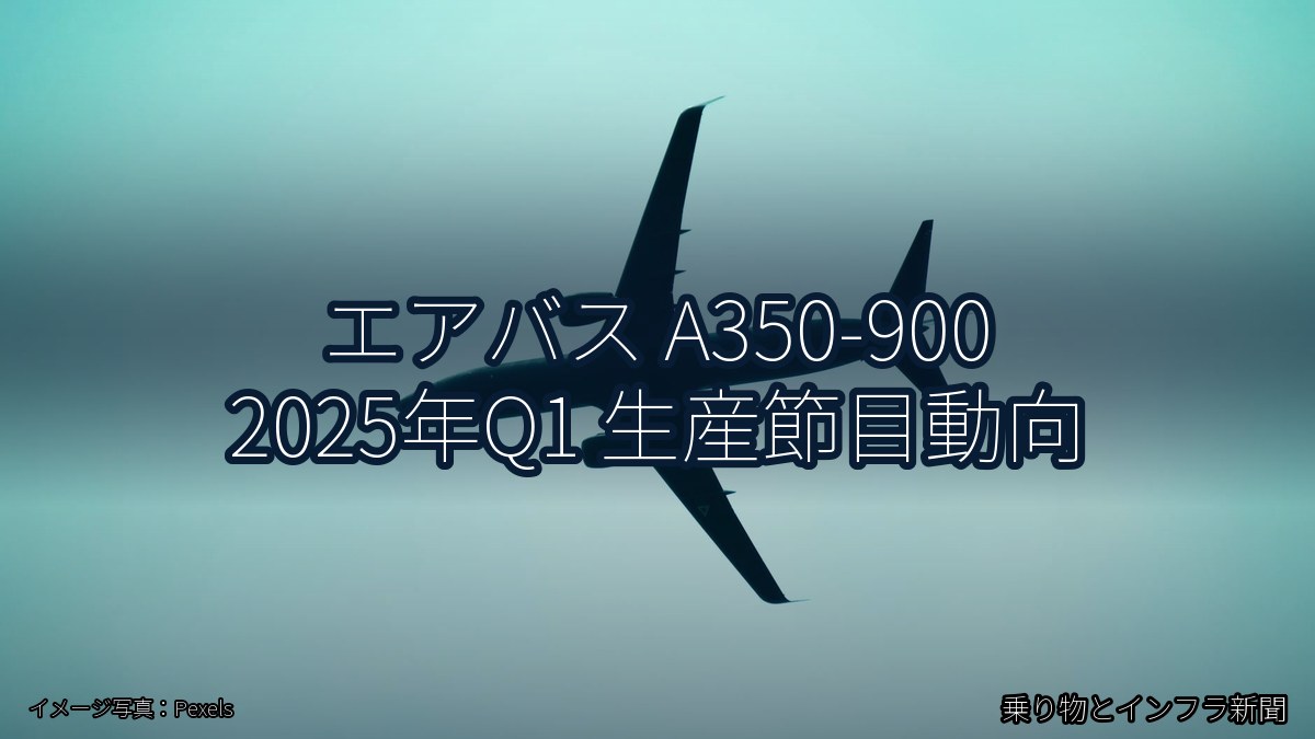 エアバス A350-900 2025年Q1 生産節目動向(乗り物とインフラ新聞)
