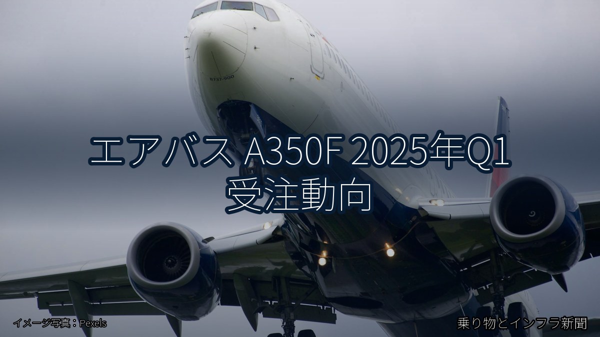 エアバス A350F 2025年Q1 受注動向（乗り物とインフラ新聞）