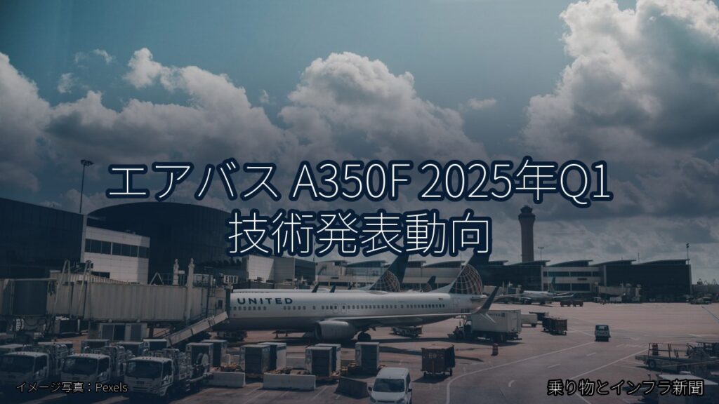 エアバス A350F 2025年Q1 技術発表動向（乗り物とインフラ新聞）