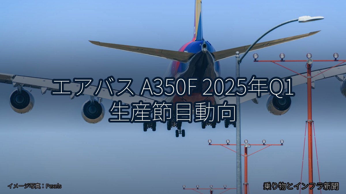エアバス A350F 2025年Q1 生産節目動向（乗り物とインフラ新聞）