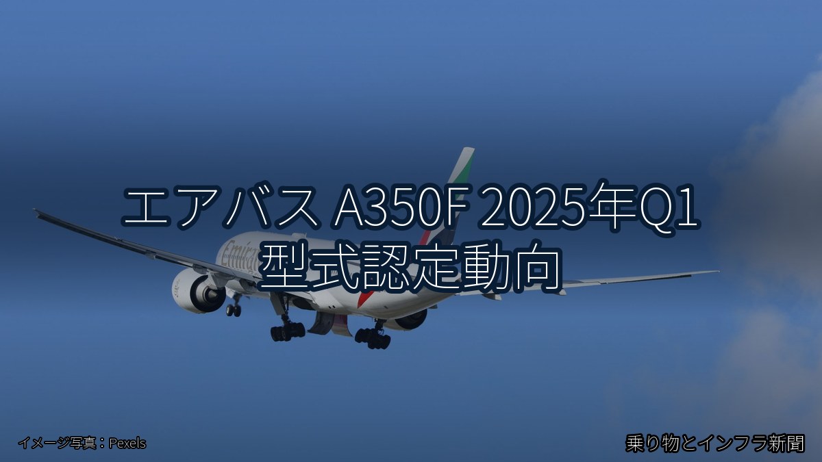 エアバス A350F 2025年Q1 型式認定動向（乗り物とインフラ新聞）