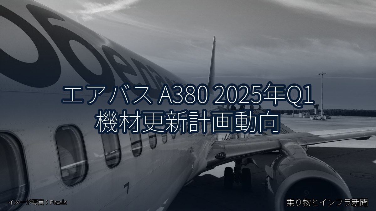 エアバス A380 2025年Q1 機材更新計画動向（乗り物とインフラ新聞）